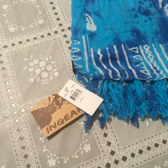 🆕 Adult Blue Sarong, OSFM, NWT - Picture 4 of 6